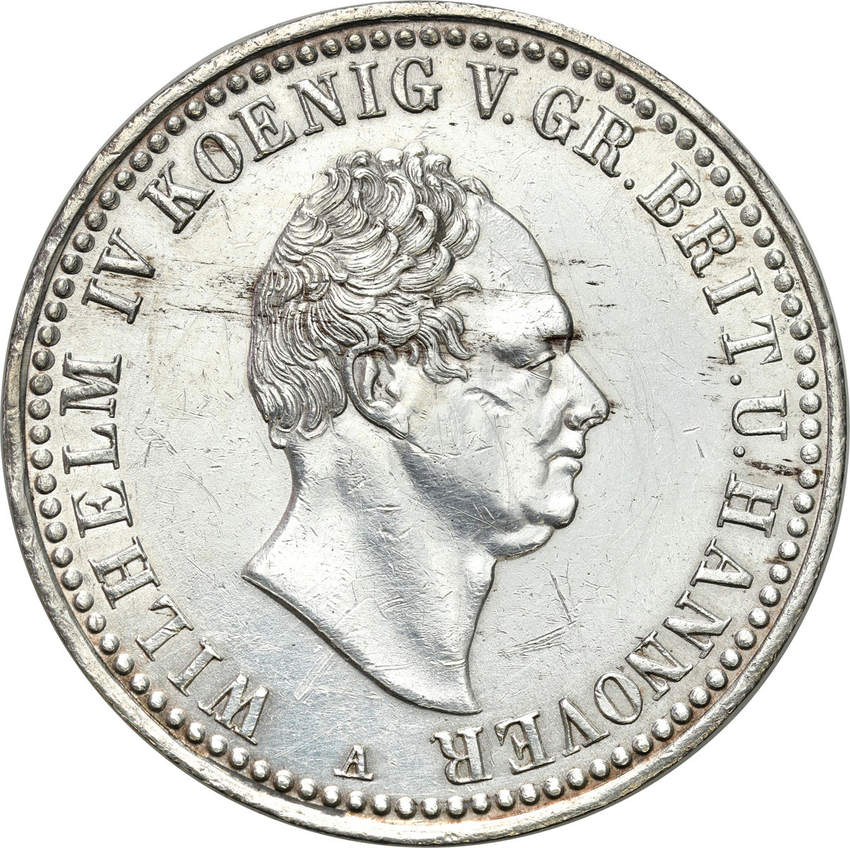Niemcy, Hanower. Wilhelm IV (1830–1837). Talar 1837 B, Hanower